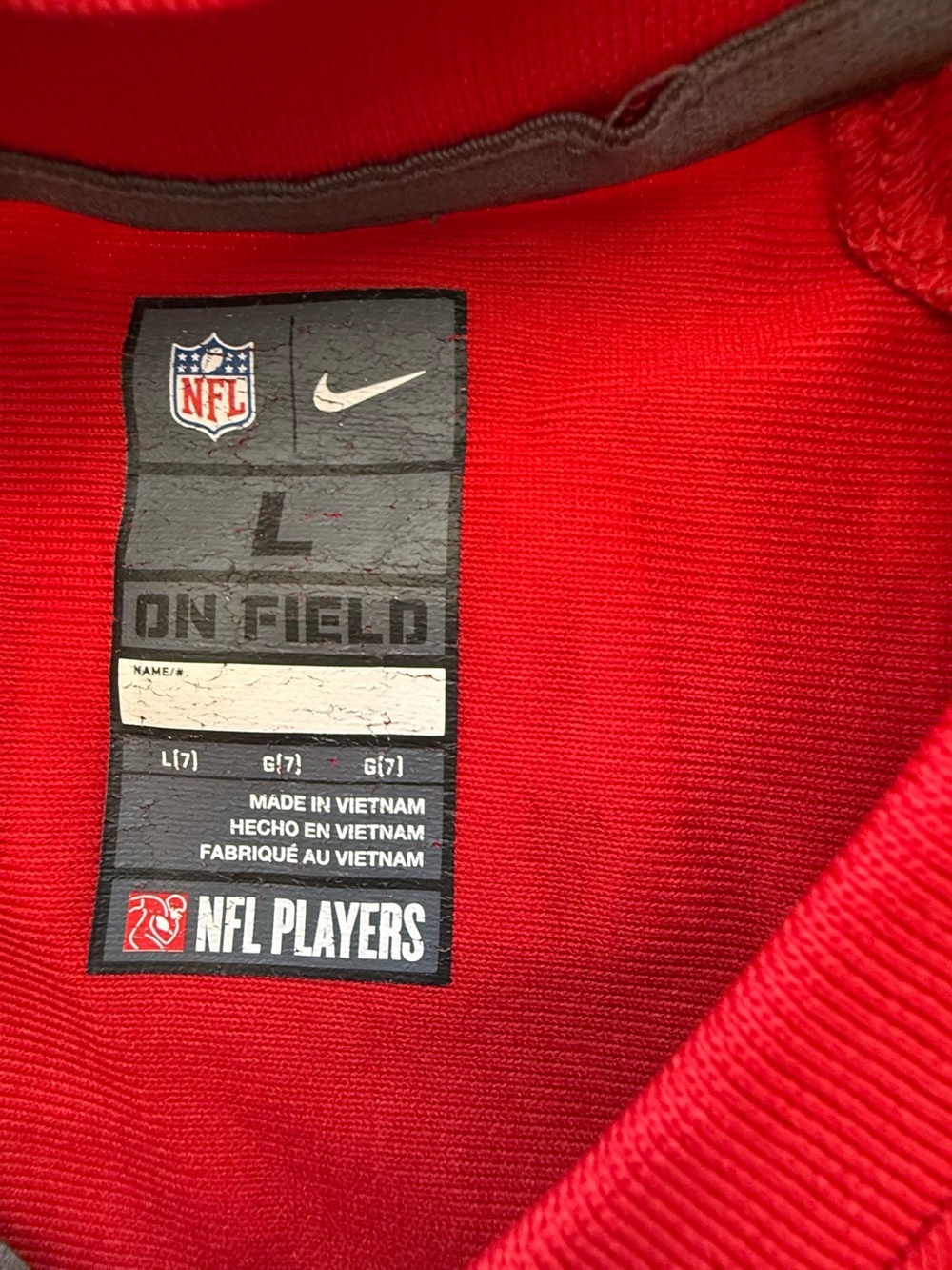 Nike Kids Trey Lance San Francisco 49ers Red N FL Jersey #5 youth large - Picture 3 of 7